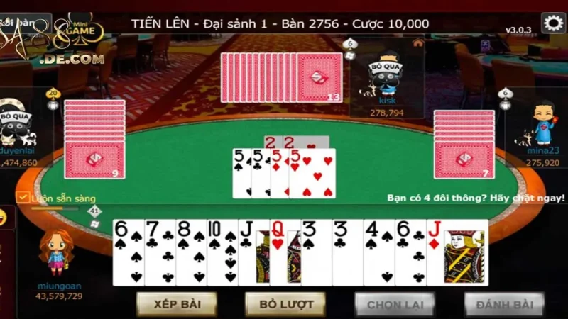 Giới Thiệu Luật Lệ Và Cách Chơi Game Bài Tiến Lên SA88